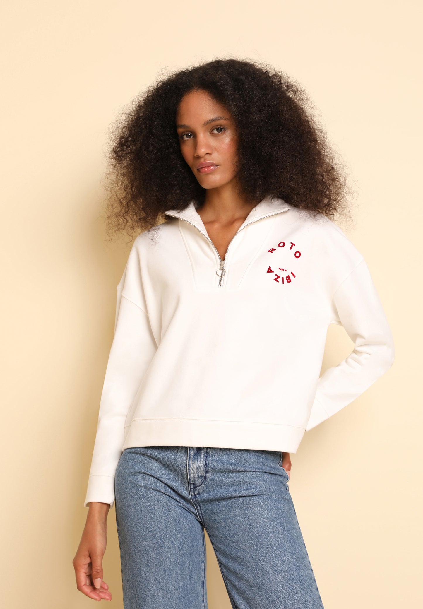 SUDADERA CREMALLERA ROTO